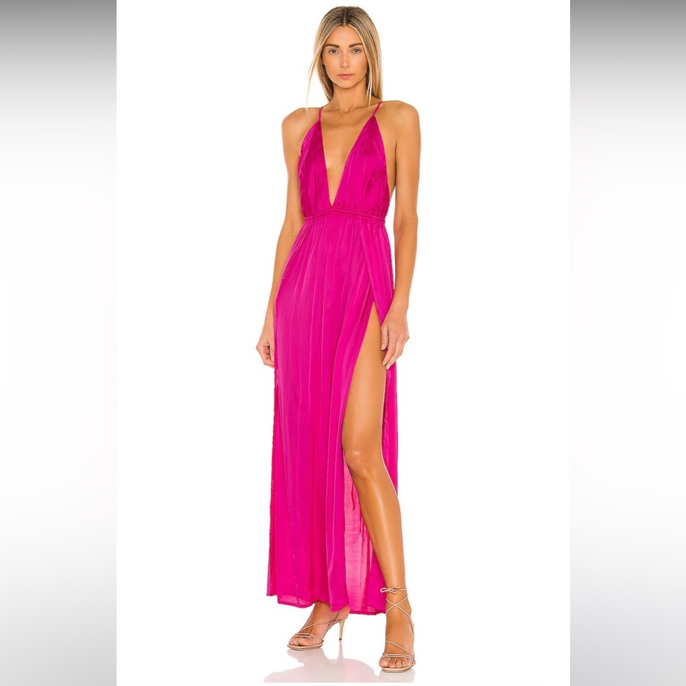 Indah River Maxi Dress | Pink | XS